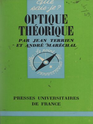 cover image of Optique théorique